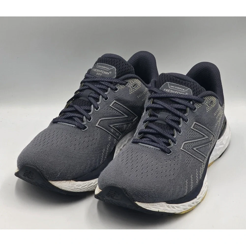 New Balance Fresh Foam 880v11 M880T11 Men's 11 2E Wide Ocean Grey Yellow